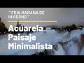 Acuarela Paisaje Minimalista