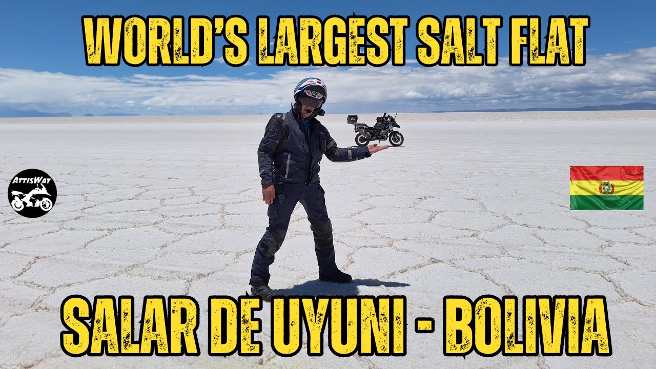 Salar de Uyuni | Riding a Motorcycle Across the World’s Largest Salt Flat 🇧🇴