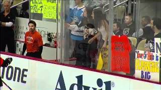 Claude Giroux has some fun with fans 4/20/12