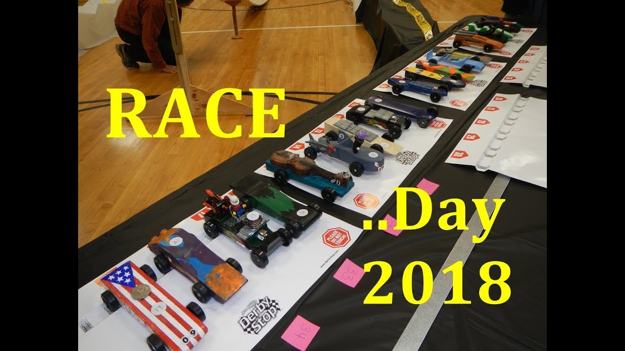 Pinewood Derby Race Day 2018 Cubscout Eric YouTube