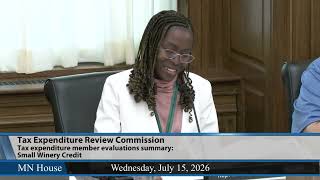 Tax Expenditure Review Commission  7/15/26 screenshot 1