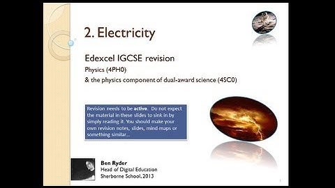 Electricity REVISION PODCAST (Edexcel IGCSE physics topic 2)