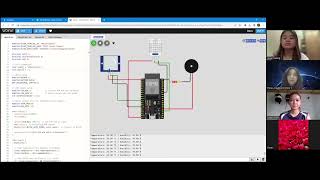 AUTOMATED ALARM LED SYSTEM IN WOKWI screenshot 2