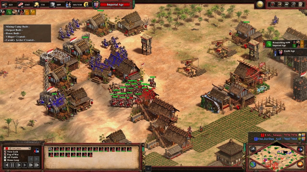 TAG_Sitaux (Japanese) vs Oni.JorDan_AoE | 2769 ELO Intense Ranked Battle | AoE2 DE