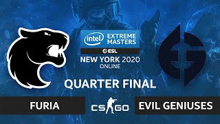 CS:GO - Evil Geniuses vs. FURIA [Train] Map 2 - IEM New York 2020 - Quarter Final - NA