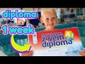 A diploma snelcurcus  beau haalt in 1 week haar zwemdiploma