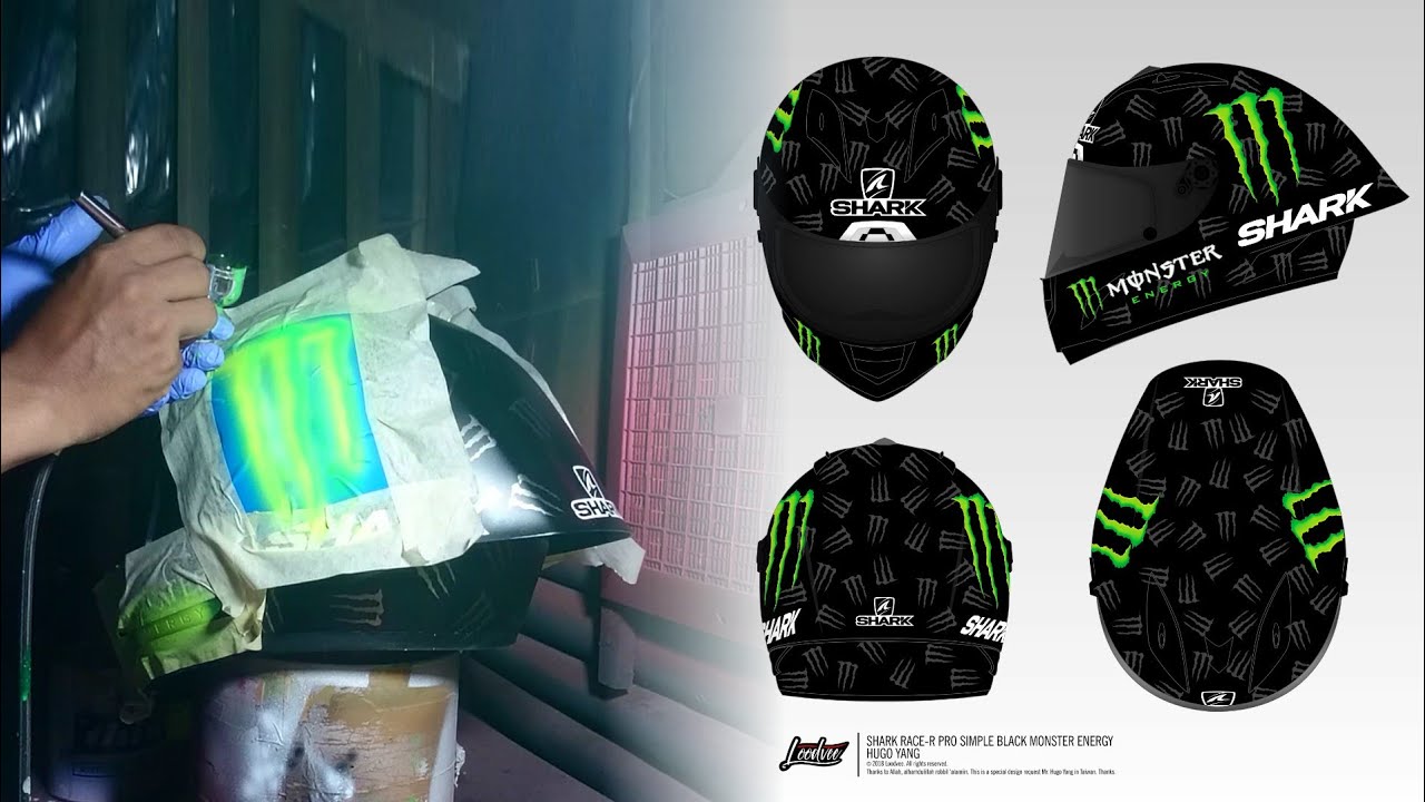 Helmet | Simple Black Monster Energy 