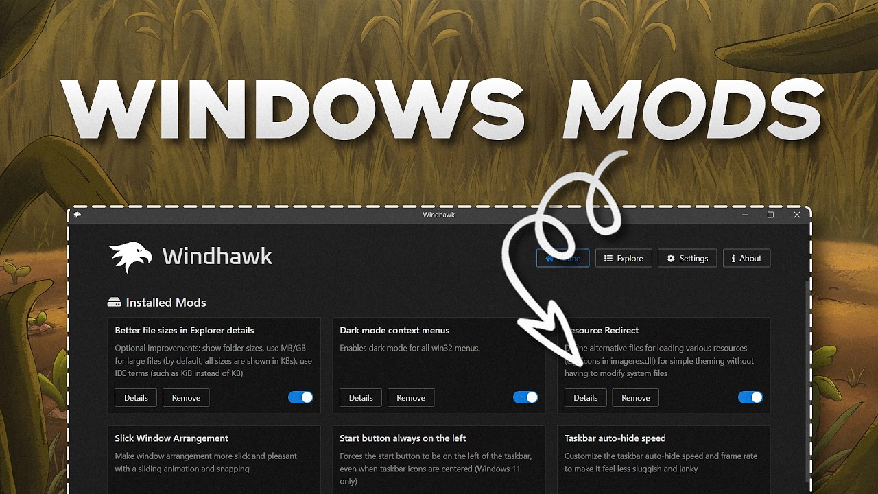 Mod Player Windows BEST Windows MODS you didn't know about - YouTube