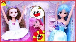 リカちゃん アニメおもちゃ★つばさちゃんさくらちゃんと美容室ごっこ★おままごと ごっこ遊び ビューティーハウス おしゃれしてパーティー animation