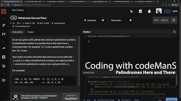 Codewars 7 kyu Palindrome Here and There Javascript