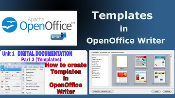 #How to #use Create Template in Open Office Writer Digital Documentation  Class X IT-402