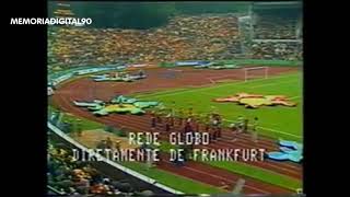 Fragmentos 1974 Globo , Abertura Cerimonia Copa74 Globo E Brasil 1 X 0 Alemanha Oriental.