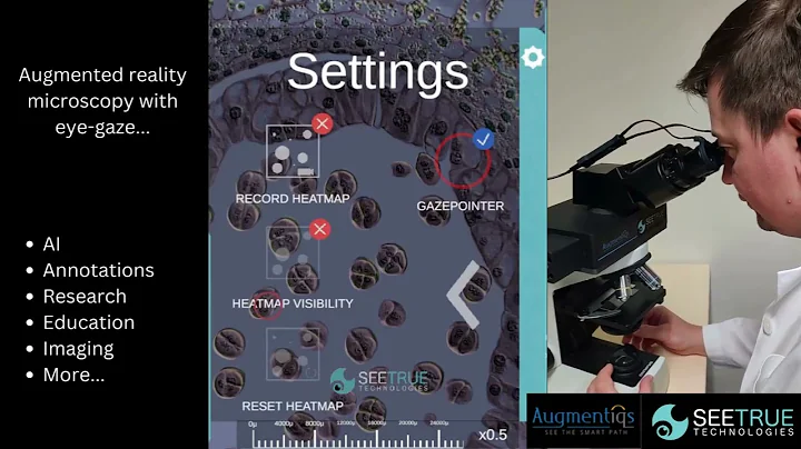 Augmentiqs & SeeTrueTechnologies - Augmented Reality Microscope with Eye-Gaze Tracking