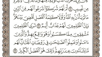 (25) القرآن الكريم الجزء الخامس والعشرون مكتوب الشيخ عبدالرحمان العوسي