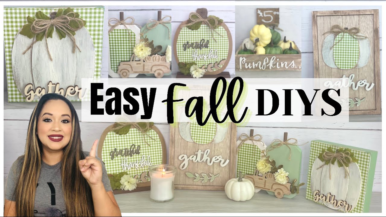 *NEW* EASY FALL DIYS / DOLLAR TREE FARMHOUSE DIY - YouTube