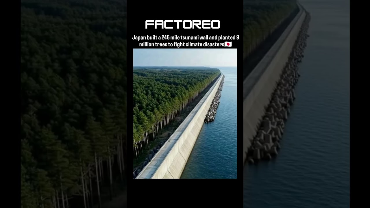 Nature = Best Shield 🌳🌊 Japan knows it!