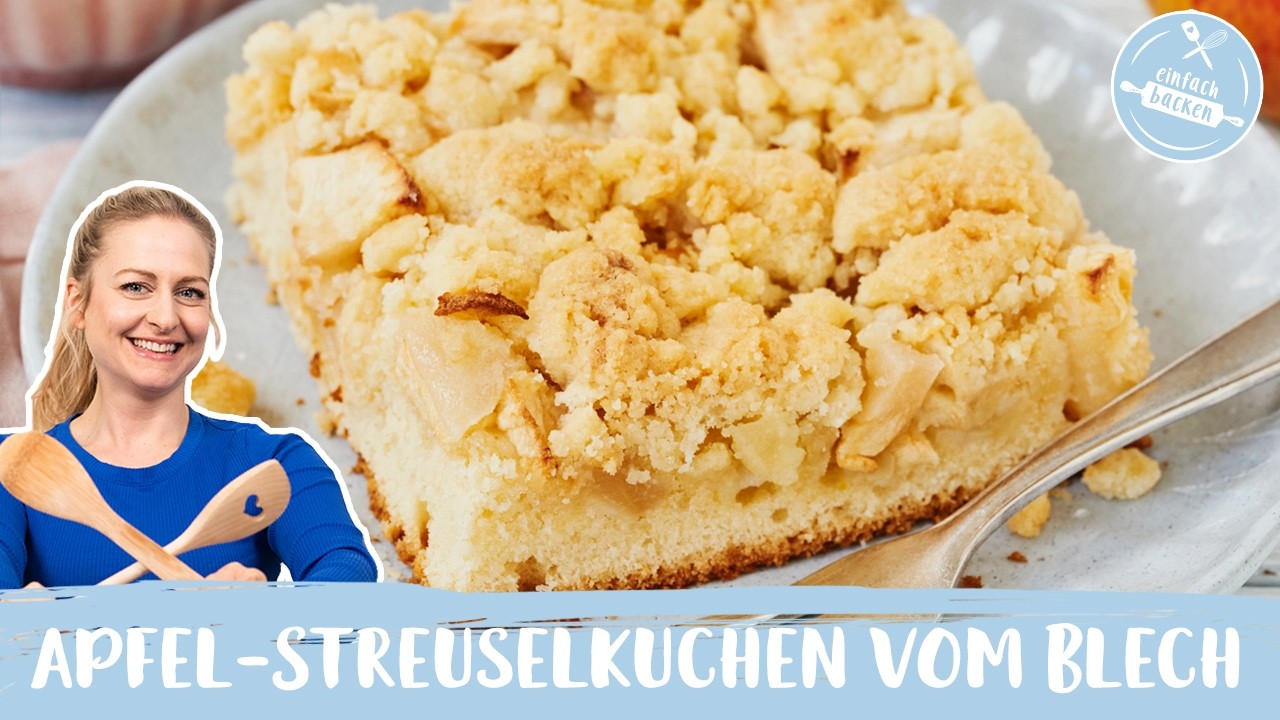 Apfel-Streuselkuchen vom Blech🍎 | schnell & lecker | Einfach Backen