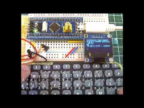 The Tiny BASIC language runs on a small computer.