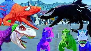 Colour Pack Super Hero Dinosaurs Game in Jurassic World Evolution ! Watch that epic Dino creatures.