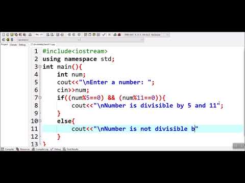 How to check whether a number is divisible by 5 and 11 or not in C++