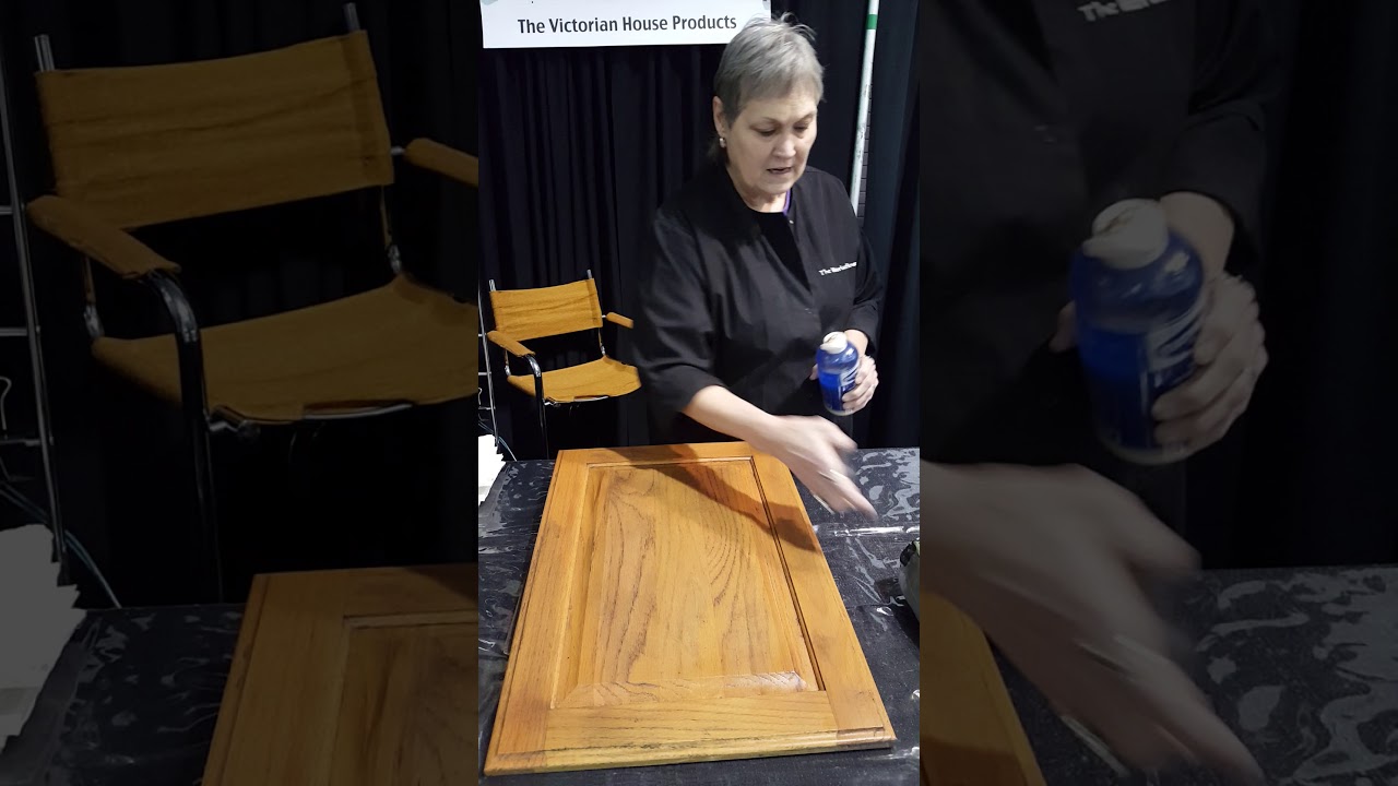 Clean your cabinets with The Victorian House Finish Rejuvenator - YouTube