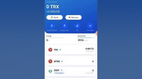 Hướng Dẫn Chuyển và Nhận TRON hoặc USDT trên Ví Tronlink Và Ví Imtoken