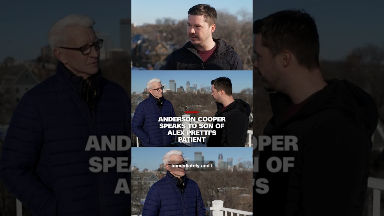 Anderson Cooper speaks to son of Alex Pretti's patient