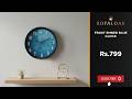Royaloak Frost Ember Blue Wall Cum Table Clock