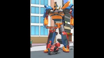 Optimus Prime Bayverse Dotm Vs Tobot x and tobot tritin Part 1 #transformers #tobot #shorts