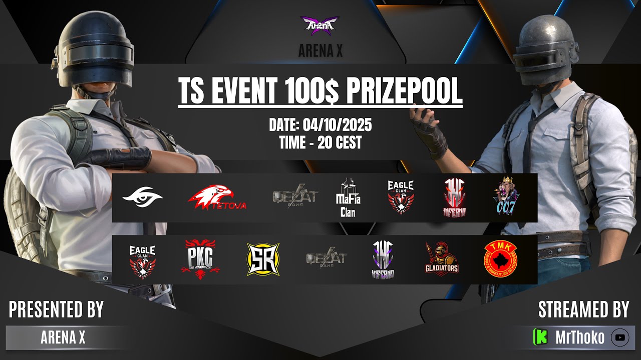 [EN] PUBGM - TS EVENT 100$ PRIZEPOOL | 500$ GIVEAWAY COMING SOON | MrThoko