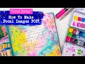 HOW TO MAKE FOCAL IMAGES *POP* // Denim Art Journal #inkiejunemarathon #inkiequill #artjournal