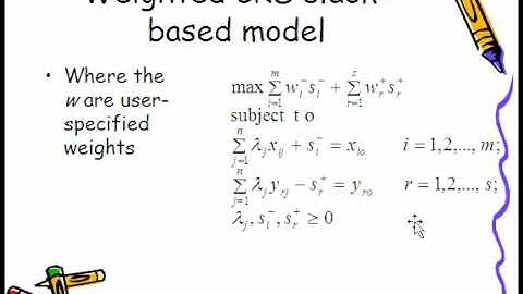 Slackbased Models (Chapter 7)