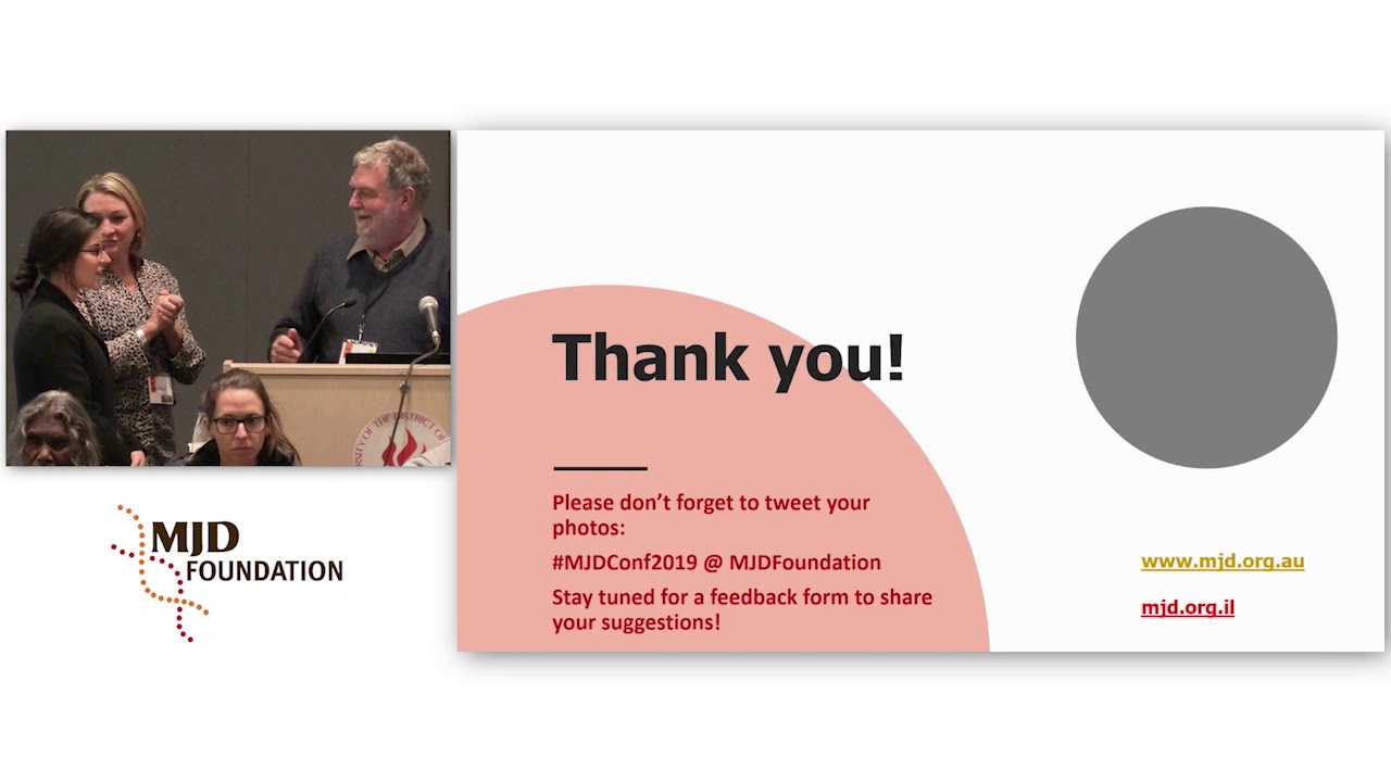 2019 International MJD Research Conference (Washington, DC) – Closing Remarks