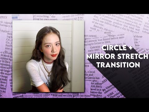 circle + mirror stretch | alight motion tutorial ミ