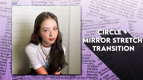 circle + mirror stretch | alight motion tutorial ミ