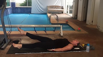 Dry Land Swim Strength focusing on kicking, body position and your core