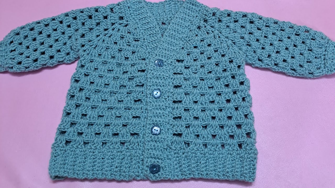 Crochet child cardigan            ژاکت فلاببافی بچگانه