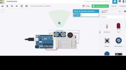 Circuito Sensor Por Proximidad Tinkercad 2020