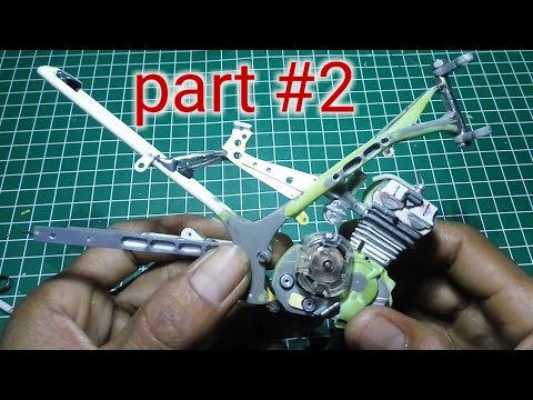  Cara  membuat mesin satria  fu  on miniatur motor  part 2 