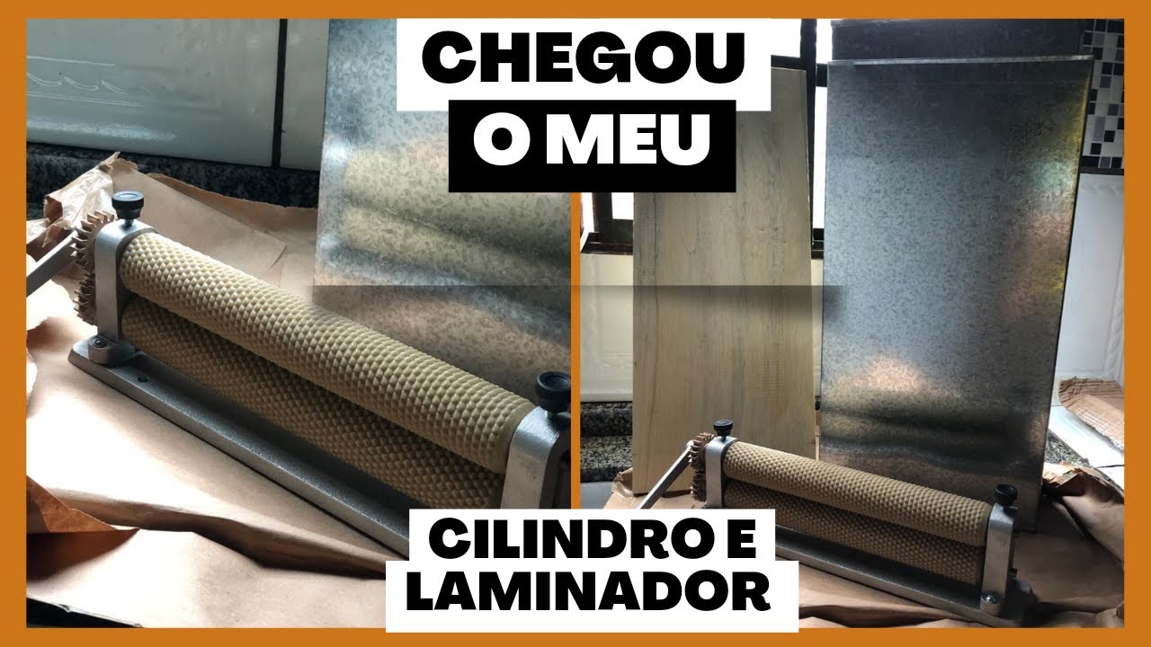 Chegou meu cilindro de alveolar e laminador de cera