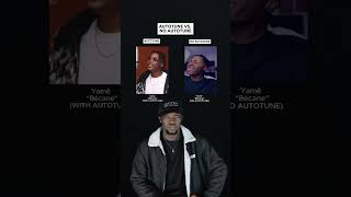 Autotune Vs. No Autotune: Yamê - Bécane  #shorts #Bécane #ELOWI #Yamê #viral #music #autotune