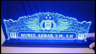 CUSTOM PAPAN NAMA MEJA AKRILIK | WHATSAPP 085720805166