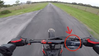 Taotao db17 125 Pitbike TOP SPEED TEST