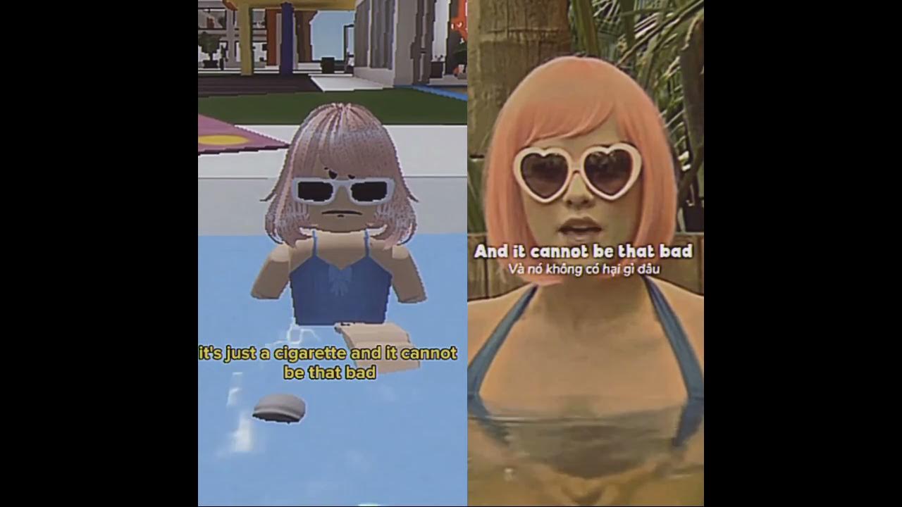 The Cigarette Duet | Roblox Vs Original comparison | #shorts #roblox #robloxedit #comparison
