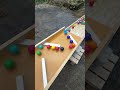 マーブルラン107 marble run　木製コース　手作りコース　転がし動画編