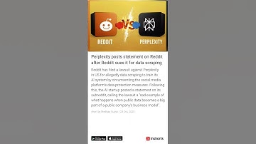 Reddit Sues Perplexity Over Data Scraping | #SrNewsBuzz #BreakingNews #TechNews #Trending #twitter