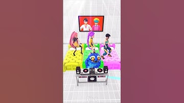 What Happens to Rumi & Mira & Zoey After Derpy Turns on the TV 📺 #zinzo #familyfun #kpopdemonhunter