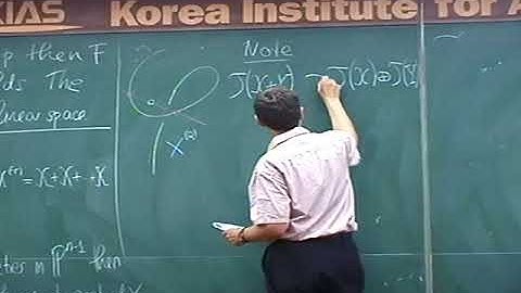 Bernd Sturmfels(Univ. of California, Berkeley) / Lecture 7 : Morphims and Secant Varieties -1