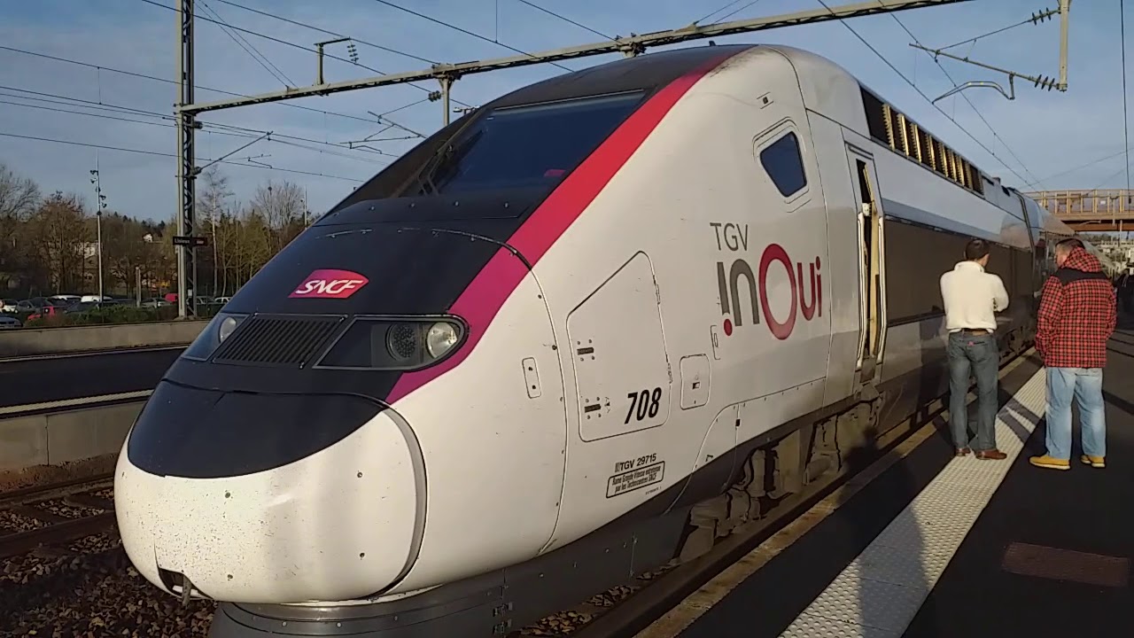 TGV IN⭕UI CherbourgBourg St Maurice en Gare + Passage d'un INTERCITÉS