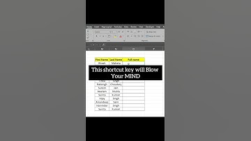 This shortcut key will Blow your MIND👀n#excel #shortsfeed #shortvideo #shorts
